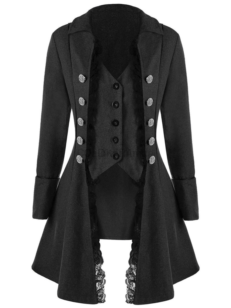 Winter Clothing Women'S - 冬の女性のジャケットゴシックスチームパンクコルセットハロウィンコスチュームコートビクトリア朝の燕尾服ジャケット中世海賊女性服