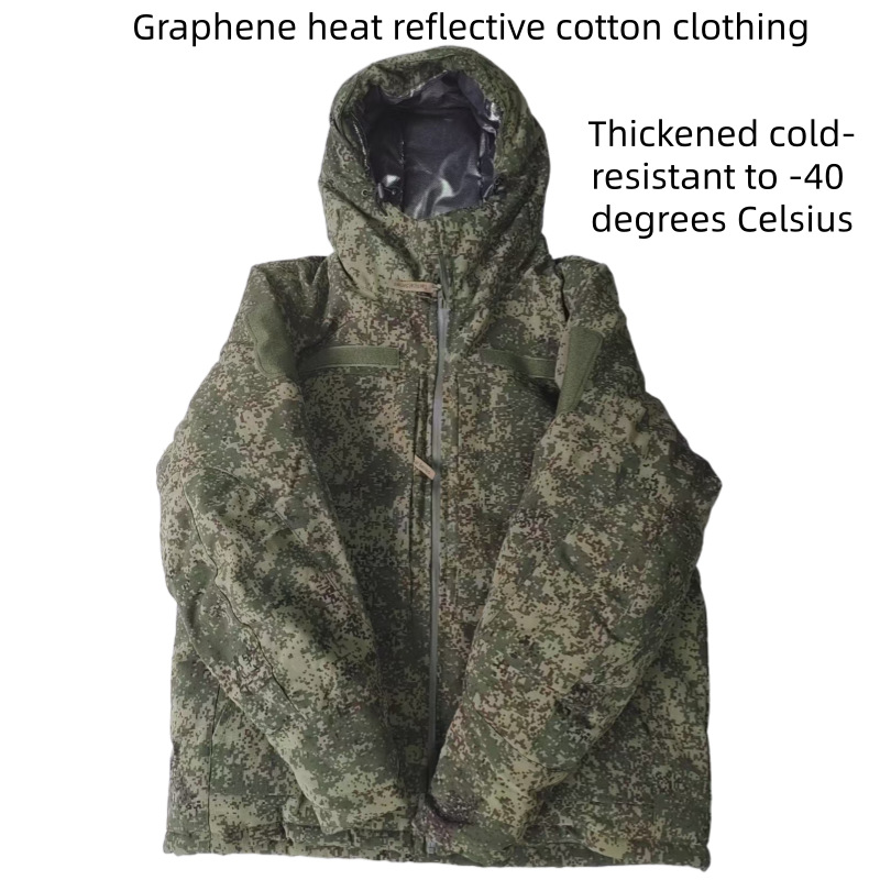 Winter Clothing Essentials - ロシア製タクティカルコットンジャケット 防風防水保温 厚手グラフェン熱反射 冬用コンバットパーカー