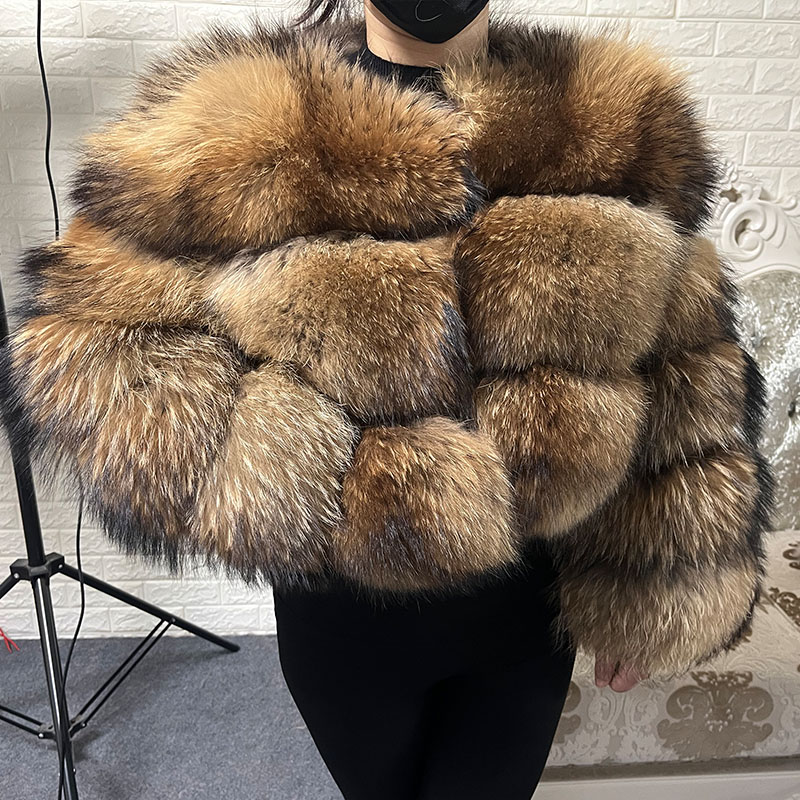 プラスサイズトップスブラウンファーマオマオコン肥満女性のアウ - Winter Clothing Essentials のレビューと価格