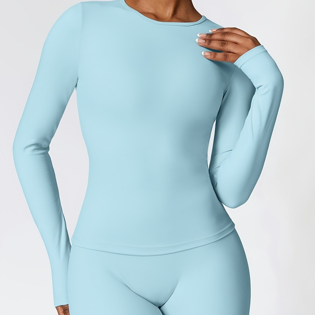 タイトフィットヨガスーツスリム長袖アウトドアランニングスポー - Winter Clothing Women'S のレビューと価格