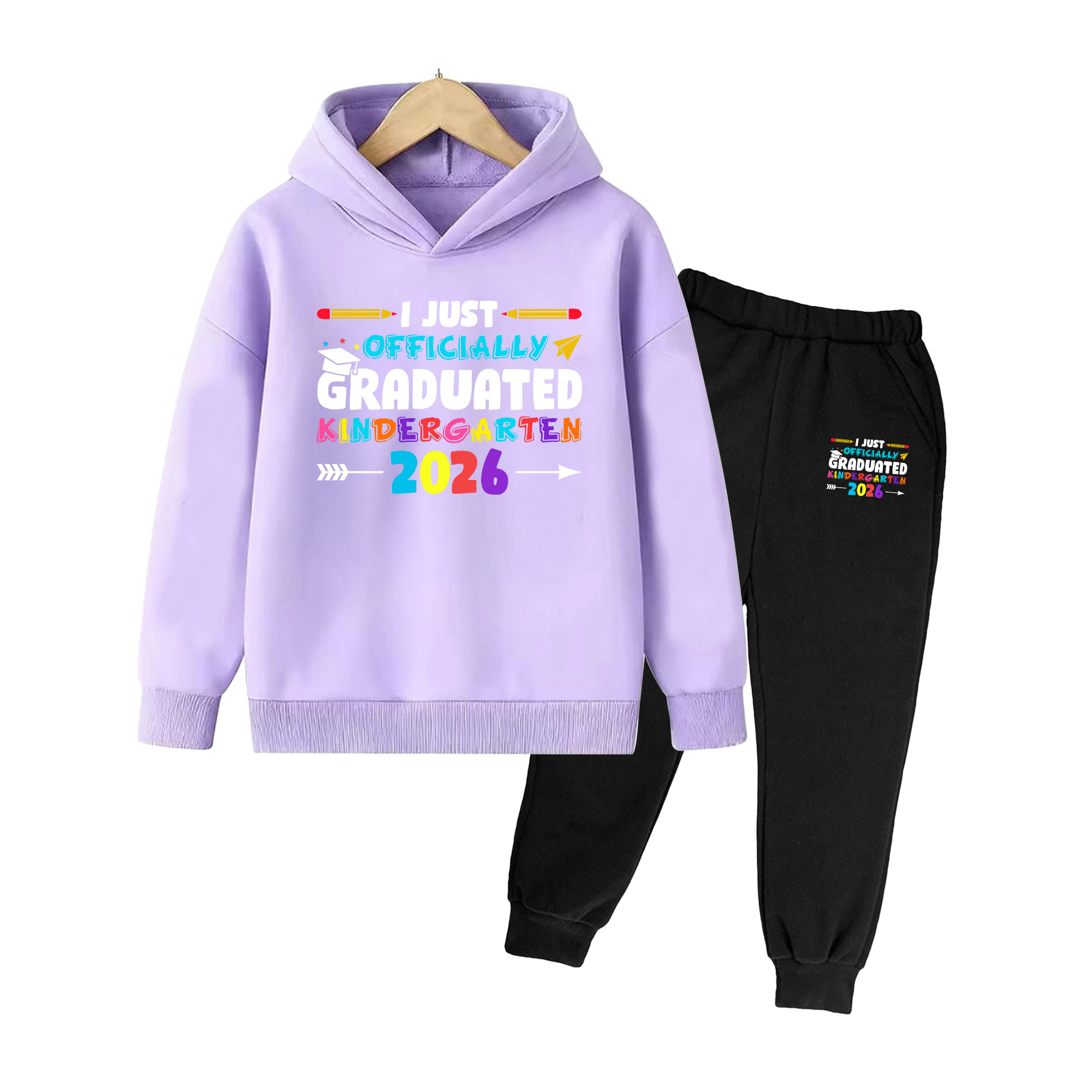 公式幼稚園2026プリントキッズフーディー＆パンツセット、男 - Winter Clothing Kindergarten のレビューと価格