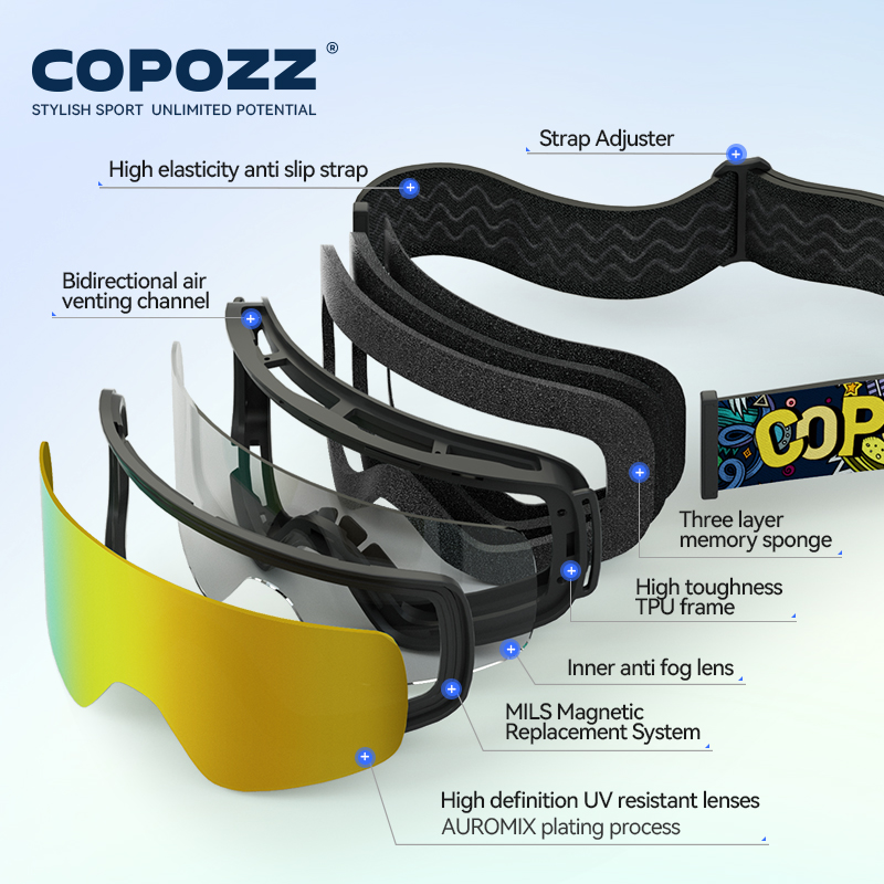 COPOZZ 磁気子供用冬スキーゴーグル 2 s クイックチ - Winter Clothing Layers のレビューと価格