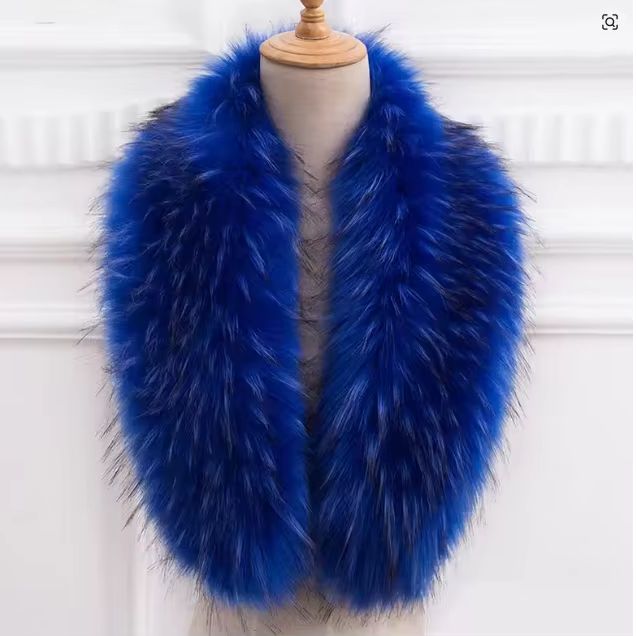 天然毛皮の首輪本物のアライグマの毛皮キツネの首輪ナチュラルス - Winter Clothing Essentials のレビューと価格