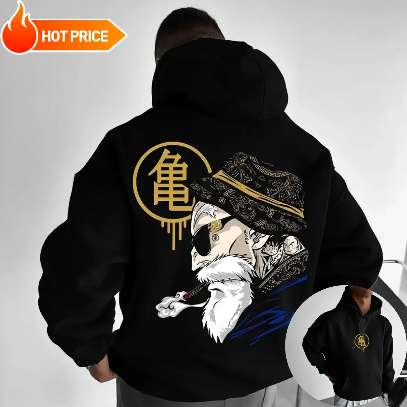 マスターロシドラゴンボールサイヤ人原宿冬男性パーカーストリー - Winter Clothing In Japan のレビューと価格
