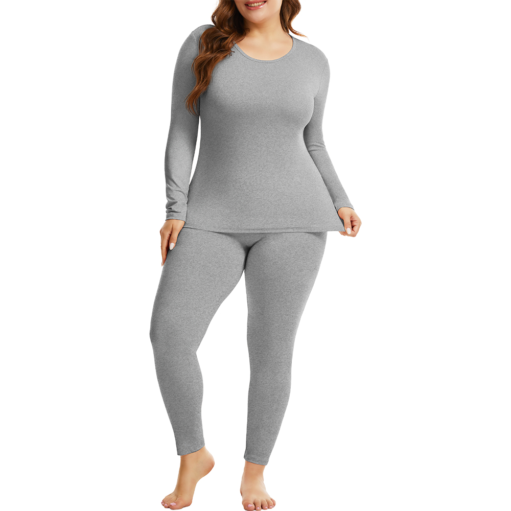 XL-5XL レディースサーマル下着セット 長袖トップスとロ - Winter Clothing Layers のレビューと価格